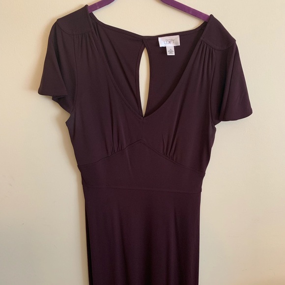 Ann Taylor Loft Maroon Dress - Picture 1 of 5